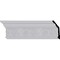 Ekena Millwork 5 5/8"H x 2 1/4"P x 6"F x 94 1/2"L Floral Crown Moulding MLD05X02X06FL - alternate 1